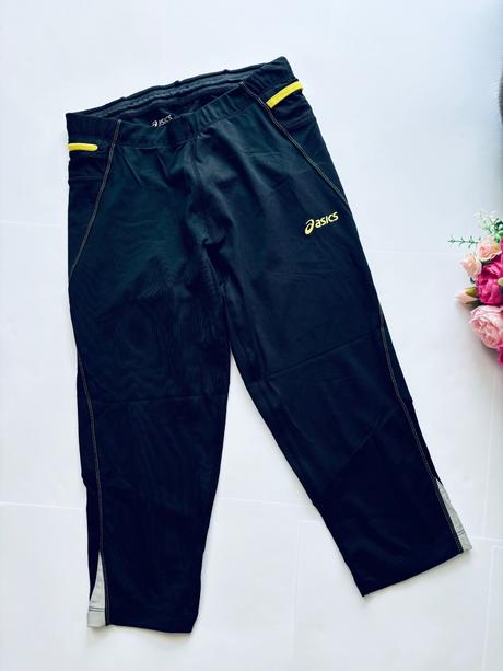 D38/ leginy sportovní 3/4 - v. m, asics,m