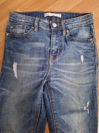 Džíny kalhoty jeans regular heigh weist vel. 36, stradivarius,36