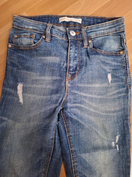 Džíny kalhoty jeans regular heigh weist vel. 36, stradivarius,36