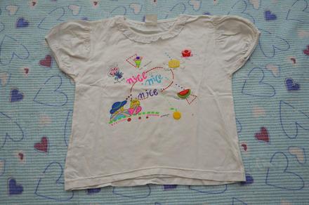 Letní tričko s aplikacemi zmrzlinek, letní motivy, 122