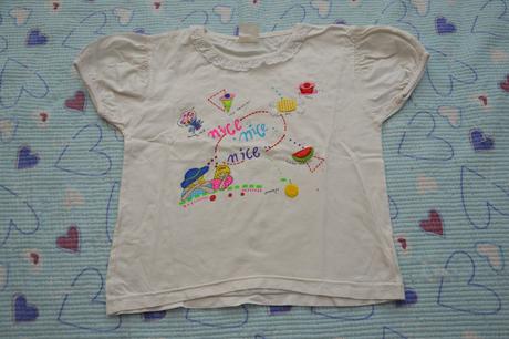 Letní tričko s aplikacemi zmrzlinek, letní motivy, 122