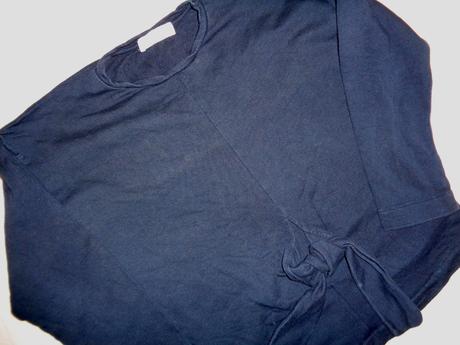 Super modrá mikina s uzlem, zara,140