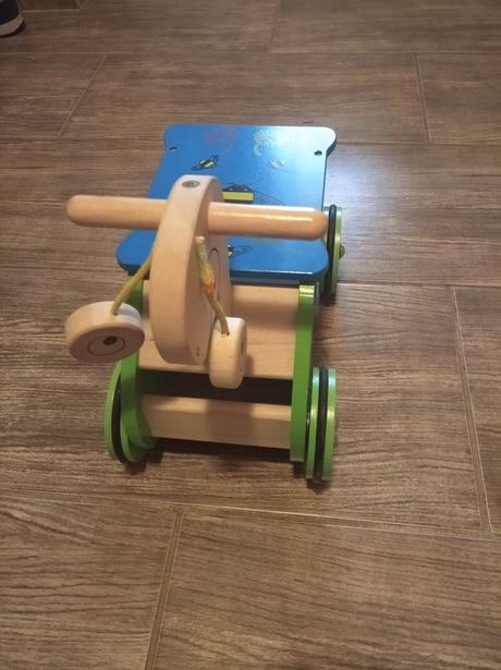 Dřevěné odrážedlo šnek, 