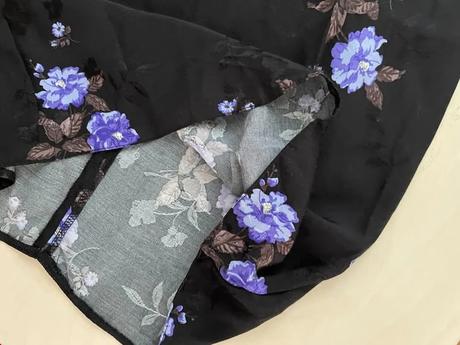 Nové šaty s fialovými kvítky, vel s, ale menší cca, xs