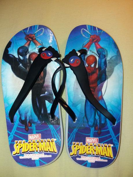 Žabky spidermann vel. 34 s měnícím se obrázkem, 34