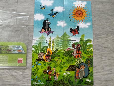 Dino magnetická puzzle krtek,