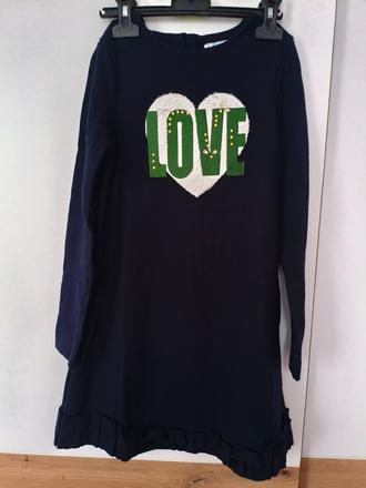 Šaty mikinové dívčí 122/128, mayoral,122