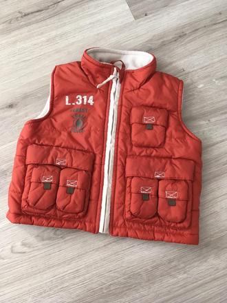 Teplá prošívaná vesta little boy star 68, little star,68