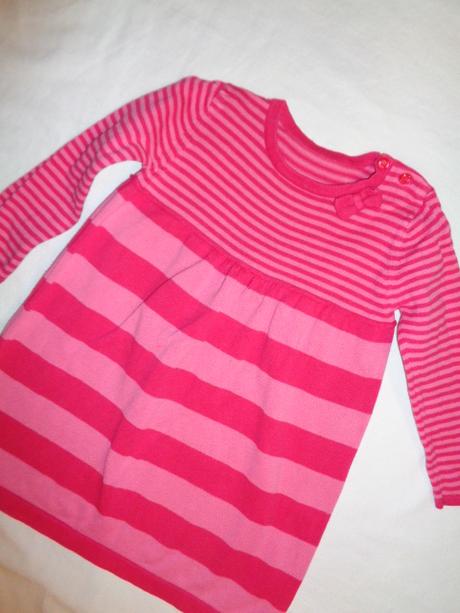 Nádherné úpletové pruhované šaty, george,86