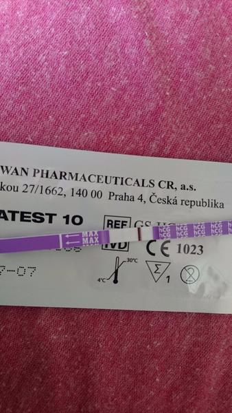 Pozitivní test a menstruace