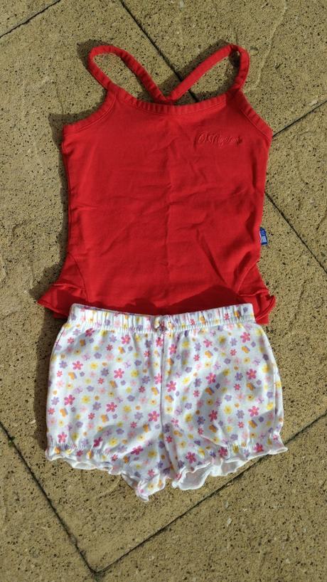 Tričko/tílko/top na ramínka a kratasy / kraťásky, original marines,74