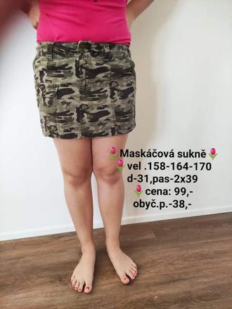 Maskáčová sukně, 164