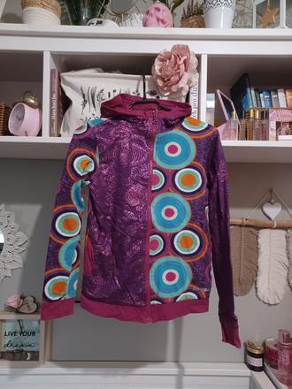 Oboustranná mikina desigual xs/s, 158/164, desigual,xs