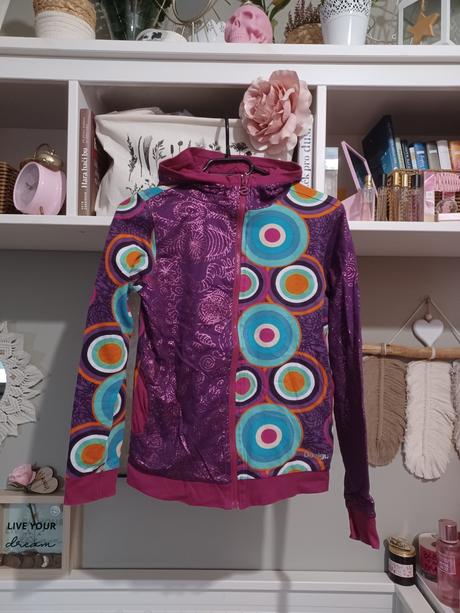 Oboustranná mikina desigual xs/s, 158/164, desigual,xs