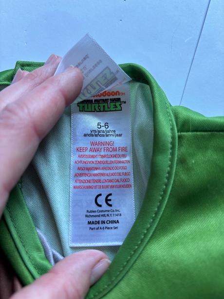 An14/ kostým želví ninja - v.5/6 let,