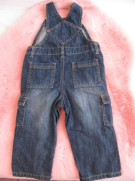 Džínové kalhoty s laclem-gymboree, gymboree,92