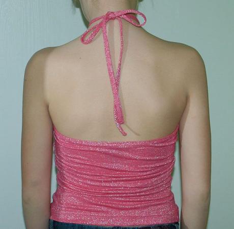 Růžové tílko se zavazováním za krk, mountain warehouse,158