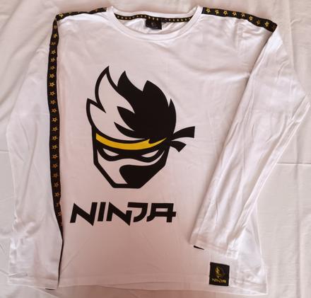 Bílé chlapecké triko ninja dlouhý rukáv takko, takko,170