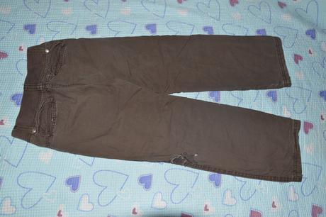 Hnědé oteplené kalhoty c&a palomino , c&a,122