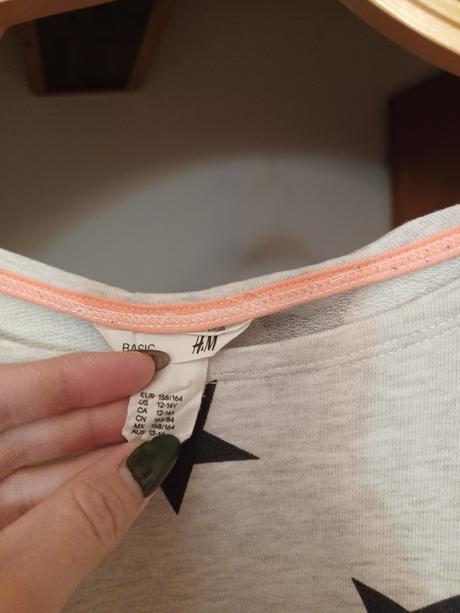 Mikina s hvězdičkami 158/164, h&m,158