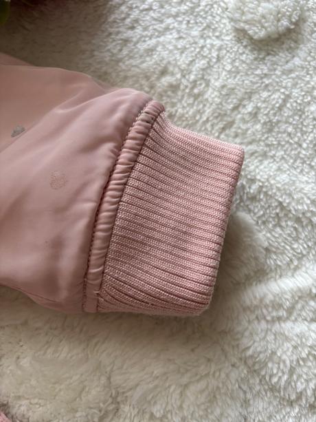 Bunda růžová se srdíčky bomber - v.92, h&m,92