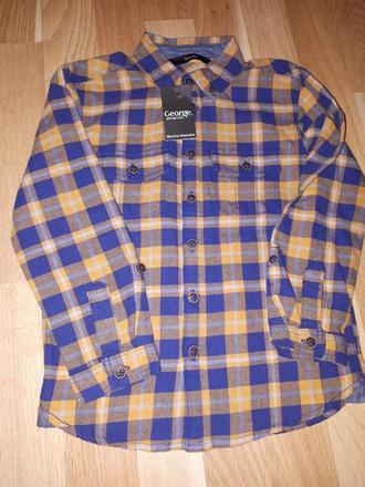 Kostkovaná košile vel 110 george, george,110