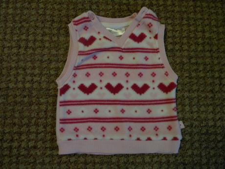 Flaušová vesta pro holčičku vel.62, 62