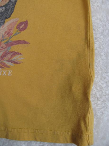 Bavlněné žluté frajerské tričko, 140