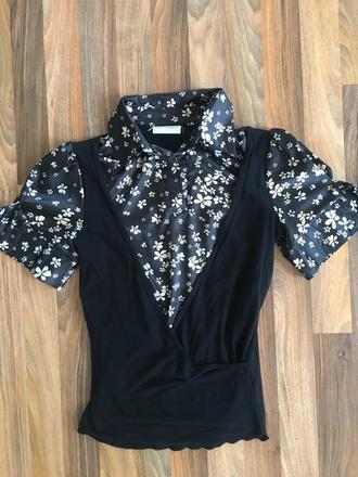 Top se saténovou vsadkou, vel s/m, m