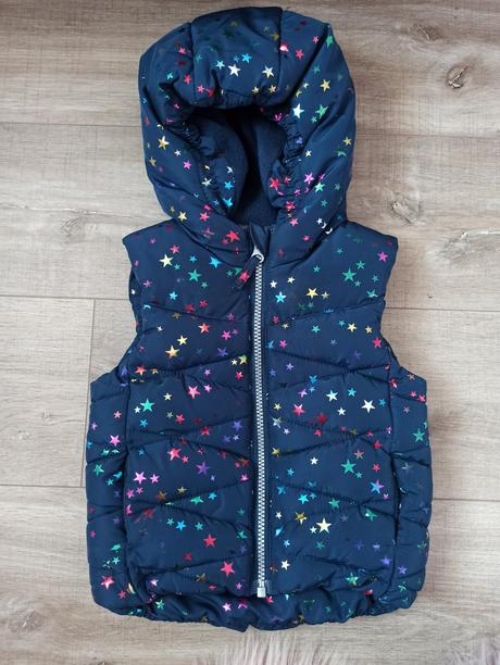 Zateplená vesta next s hvězdama, next,86