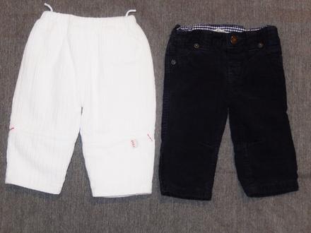Top stav - manšestráky, 2ks - vel.3-6m, john lewis baby,68