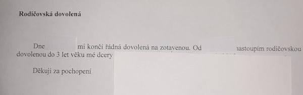 Mohu čerpat dovolenou na zotavenou mezi mateřskou a rodičovskou?