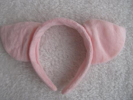 Karneval-krásná plyšová čelenka prasátko, 