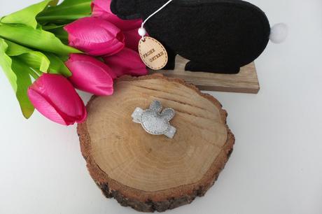 Velikonoční - jarní sponka se zajíčkem,