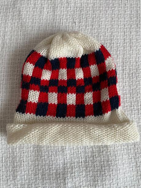 Retro zimní čepice 80. léta, 55 cm 8-12 let, 134