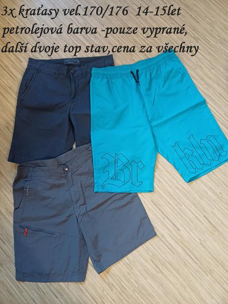 Set 3xkraťasy vel.170/176,