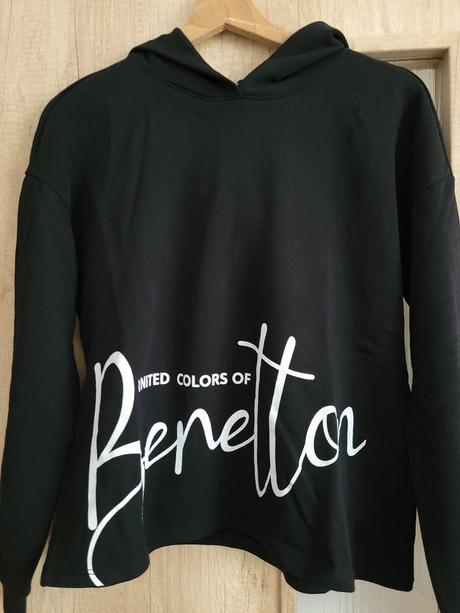 Nová černá holčičí mikina 3xl 13-14let, benetton,158