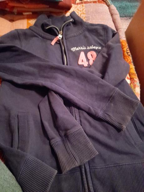 Mikina s číslem sport tmavě modrá, 164