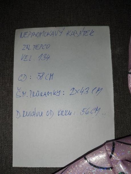 Nepromokavá bunda pepco,vel.134, pepco,134