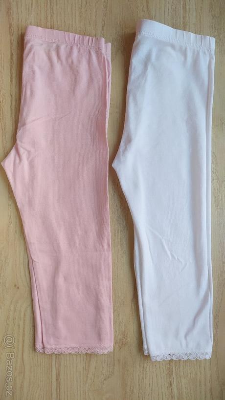 2x 3/4 legíny, h&m,128