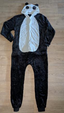 Ka462  unisex kostým, overal panda vel. xl, 