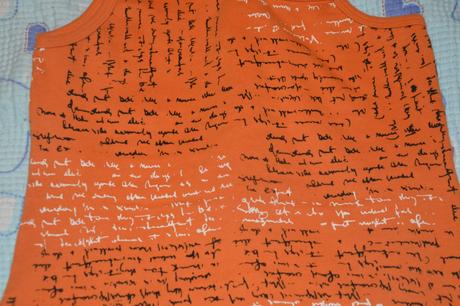 146 152 158 letní asymetrické tílko s potiskem, 146