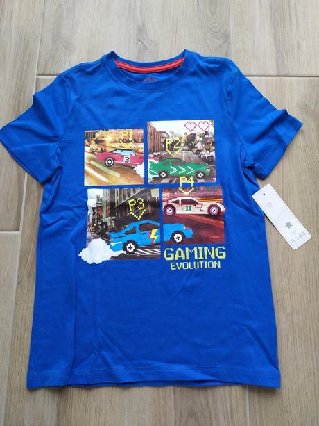 Modré tričko, f&f,140