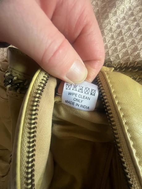 Kožená kabelka/brašna/taška žluto/zelená,