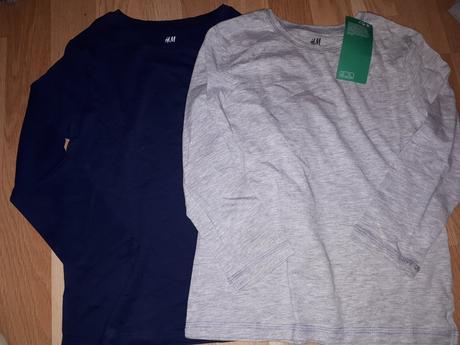 2x tričko 4-6let, h&m,110