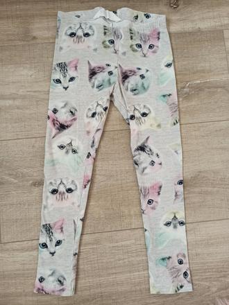 Legíny s kočičkami, h&m,98