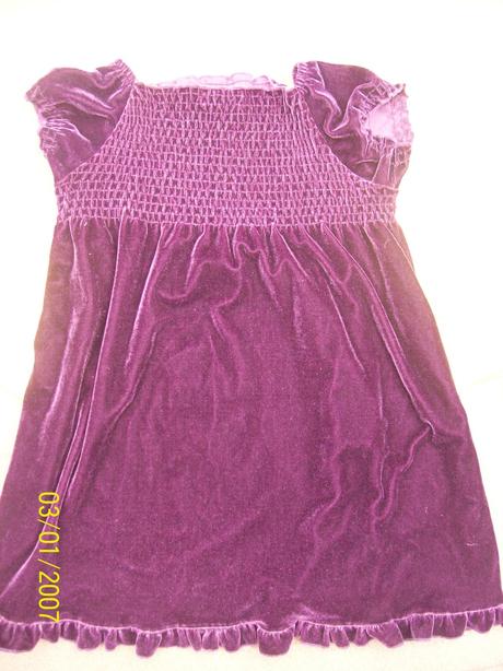 Sametové šaty, h&m,110