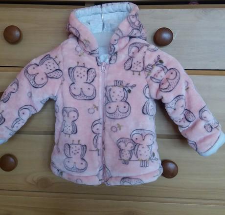 Fleecová zateplená bunda se sovami zn. f&f, f&f,80