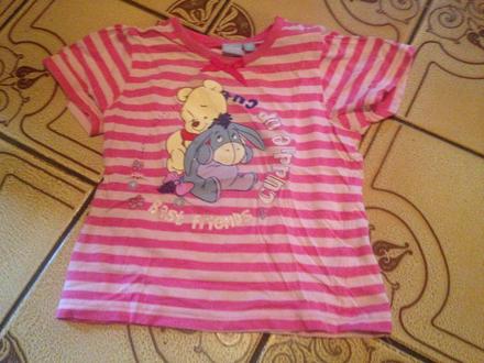 Dívčí tričko medvídek pú, pooh, íjáček vl. 80 - 86, disney,80