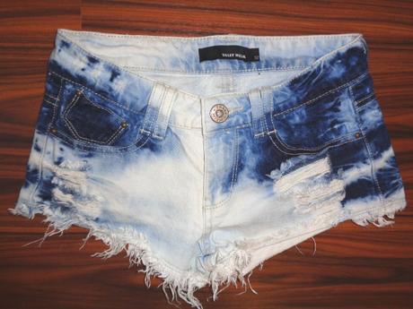 Luxusní drbané riflové kraťasy tally veijl, 164